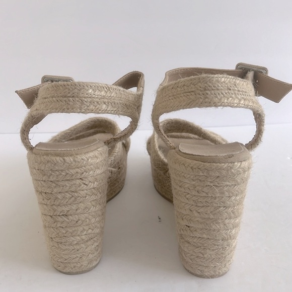 JEFFREY CAMPBELL $120 Shoes Women’s Elaina Woven Platform Wedge Sandals Size 40 - Picture 4 of 6